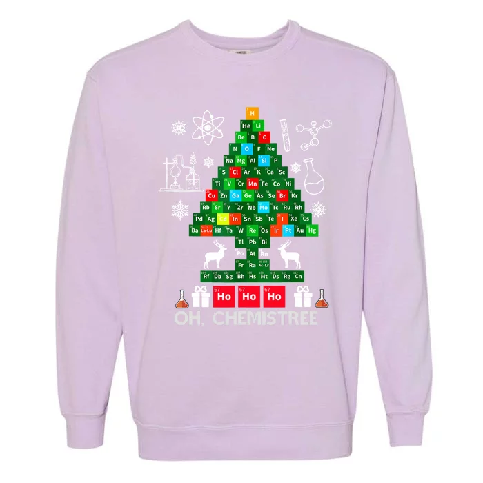 Science Christmas Oh Chemist Tree Chemistree Garment-Dyed Sweatshirt