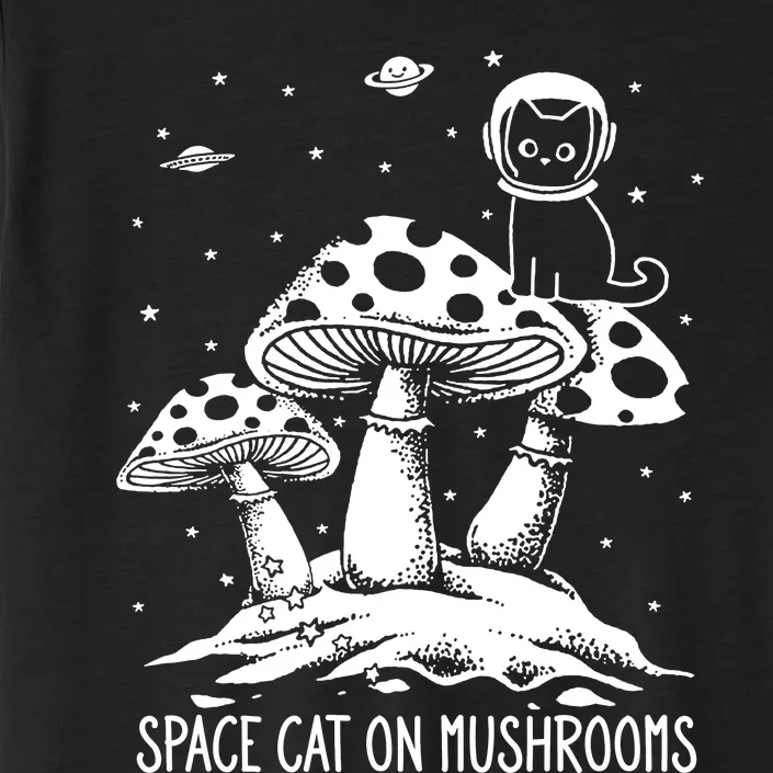 Space Cat On Mushrooms ChromaSoft Performance T-Shirt