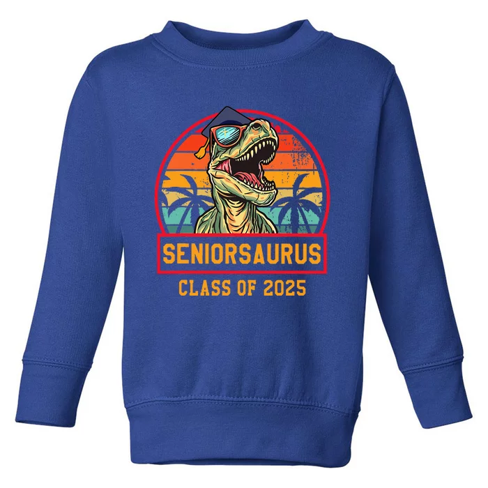 Seniorsaurus Class Of 2025 Senior Toddler Sweatshirt