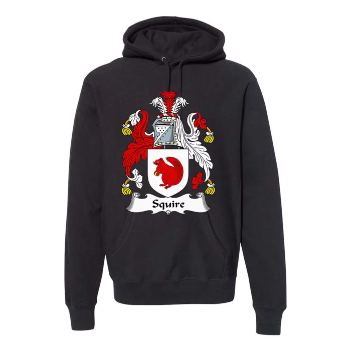 Squire Coat Of Arms Family Crest Premium Hoodie