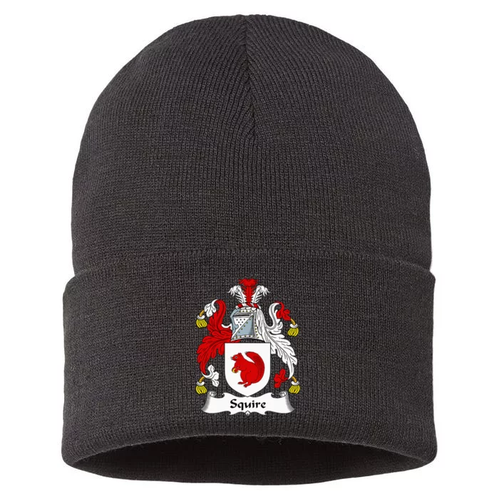 Squire Coat Of Arms Family Crest Sustainable Knit Beanie