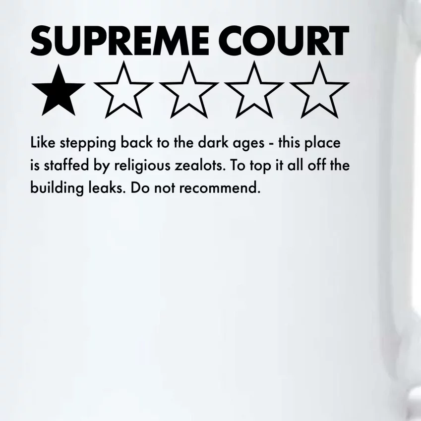 Supreme Court One Star Do Not Recommend Black Color Changing Mug