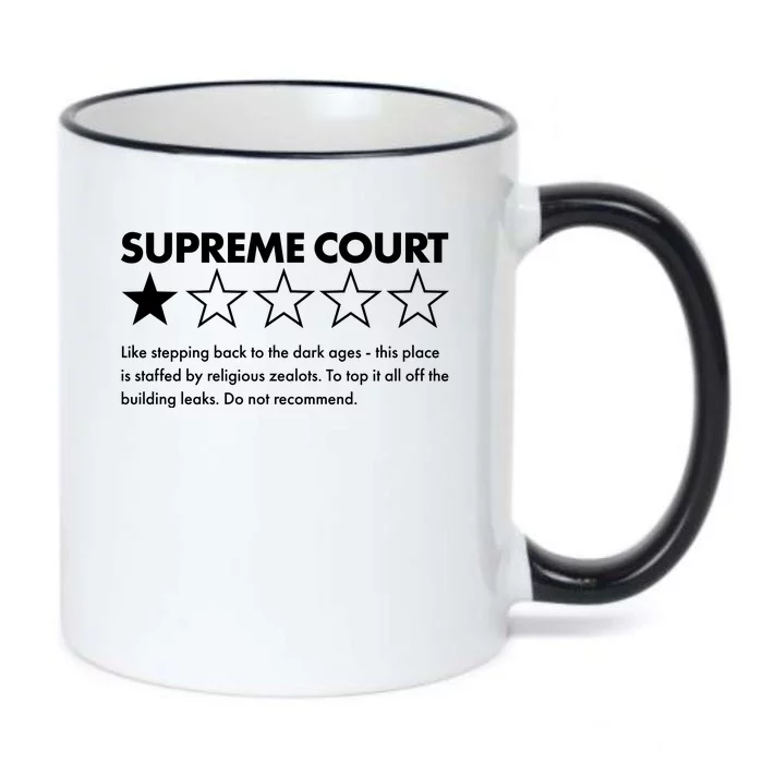 Supreme Court One Star Do Not Recommend Black Color Changing Mug