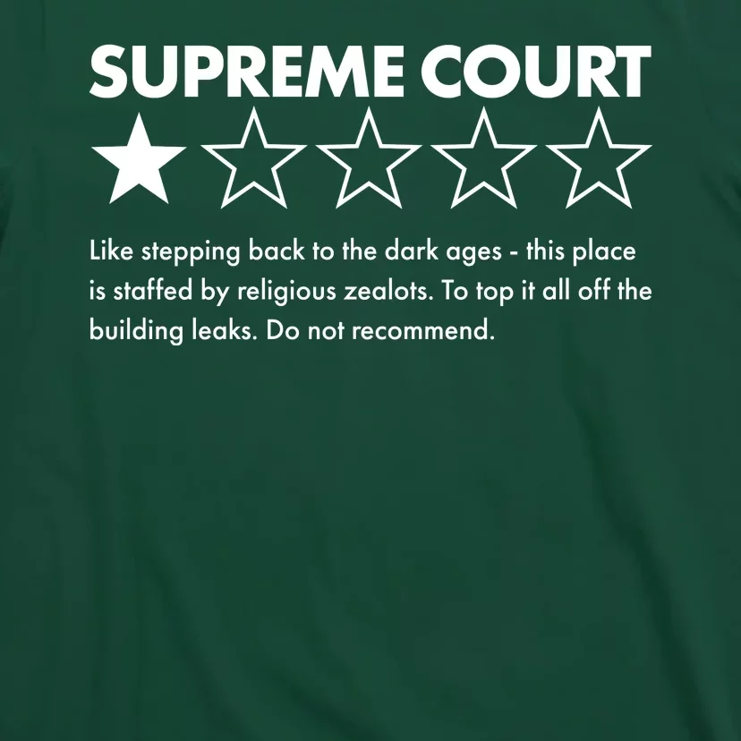 Supreme Court One Star Do Not Recommend T-Shirt