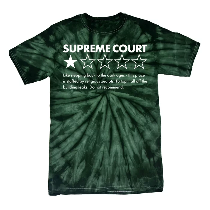 Supreme Court One Star Do Not Recommend Tie-Dye T-Shirt