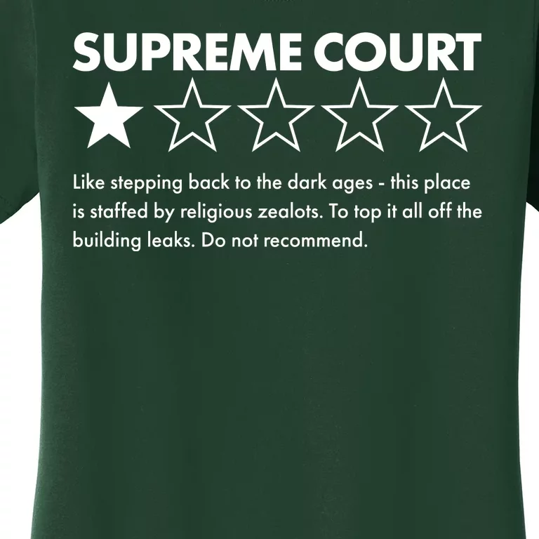 Supreme Court One Star Do Not Recommend Women's T-Shirt