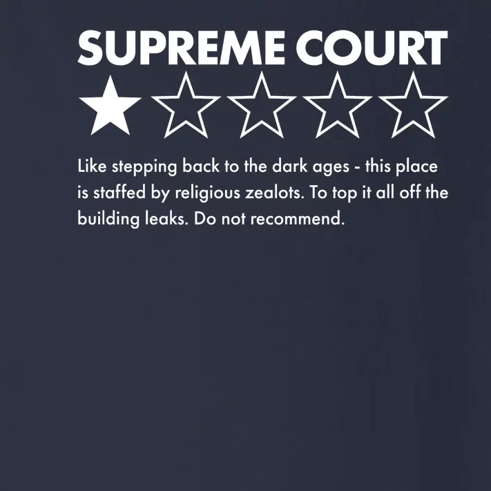 Supreme Court One Star Do Not Recommend Toddler Long Sleeve Shirt