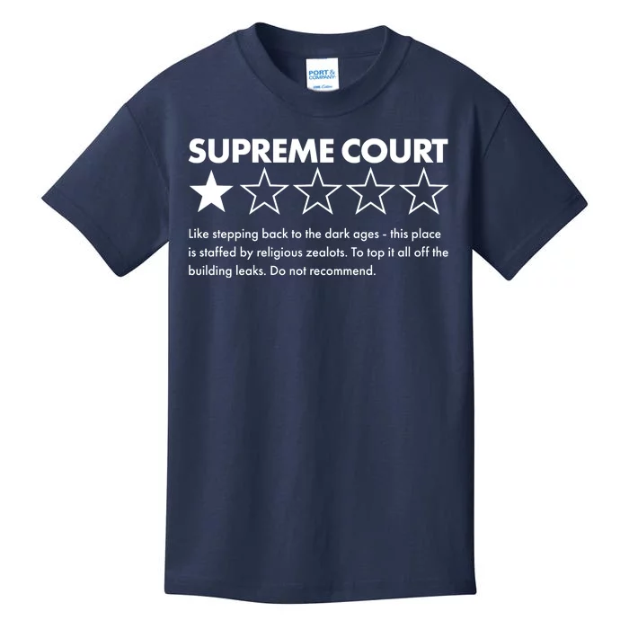 Supreme Court One Star Do Not Recommend Kids T-Shirt