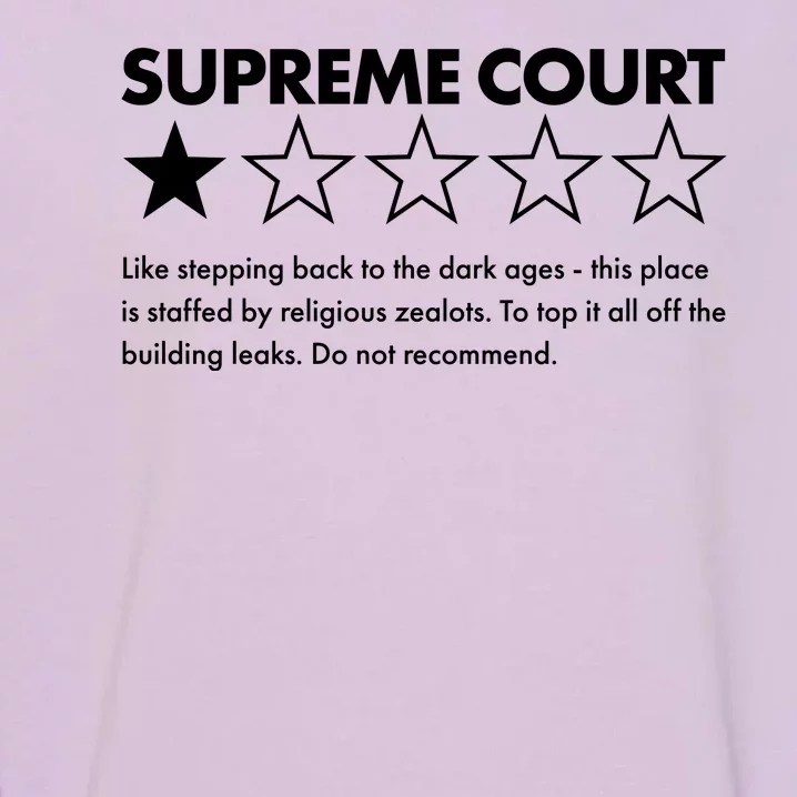 Supreme Court One Star Do Not Recommend Garment-Dyed Sweatshirt