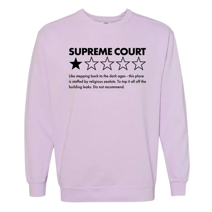 Supreme Court One Star Do Not Recommend Garment-Dyed Sweatshirt