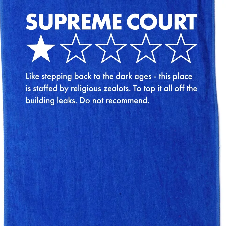 Supreme Court One Star Do Not Recommend Platinum Collection Golf Towel