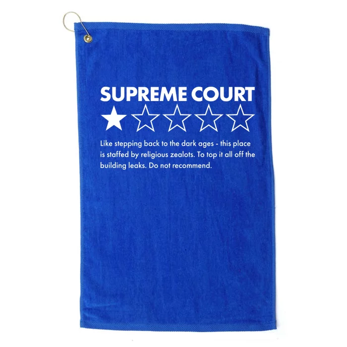 Supreme Court One Star Do Not Recommend Platinum Collection Golf Towel