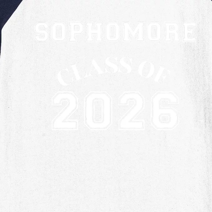 Sophomore Class Of 2026 Back To School Baseball Sleeve Shirt