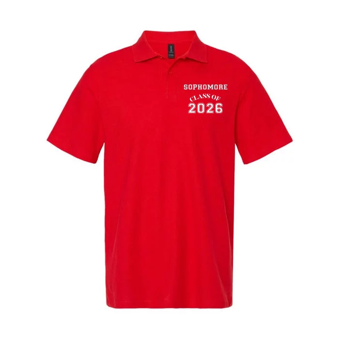 Sophomore Class Of 2026 Back To School Softstyle Adult Sport Polo