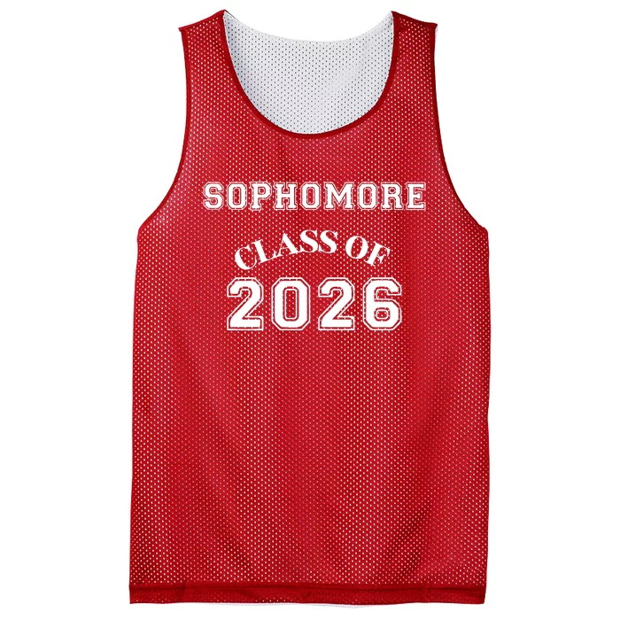 Sophomore Class Of 2026 Back To School Mesh Reversible Basketball Jersey Tank