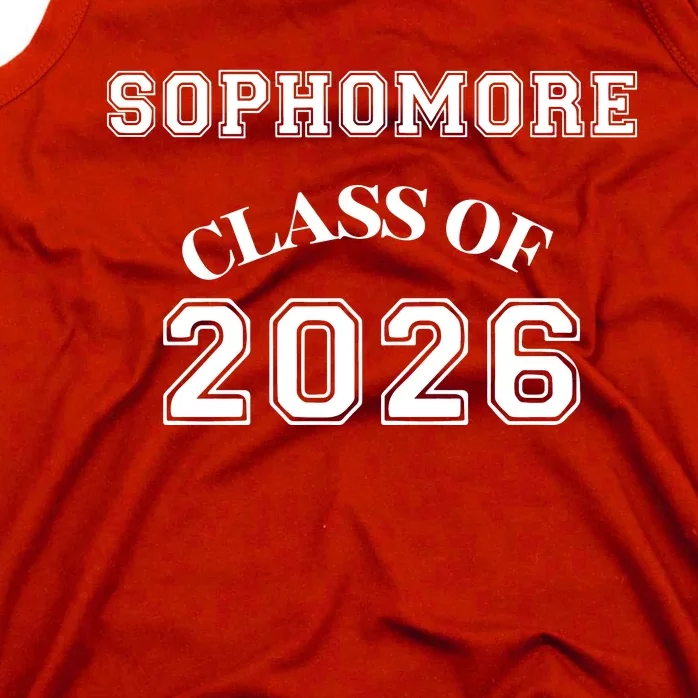 Sophomore Class Of 2026 Back To School Tank Top