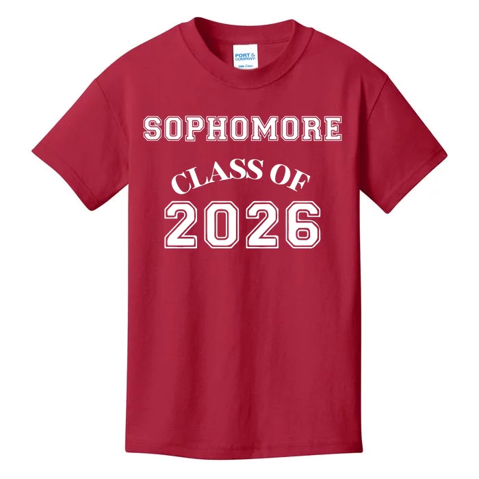 Sophomore Class Of 2026 Back To School Kids T-Shirt