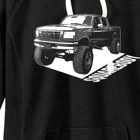 Squarebody Cute Old School Body Car Truck Lover Gift Women's Fleece Hoodie