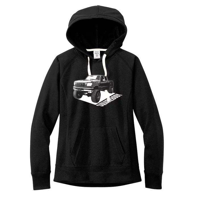 Squarebody Cute Old School Body Car Truck Lover Gift Women's Fleece Hoodie