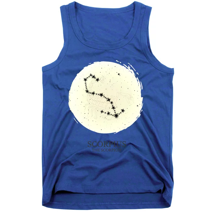 Scorpio Constellation Of The Zodiac Scorpius Star Astrology Gift Tank Top