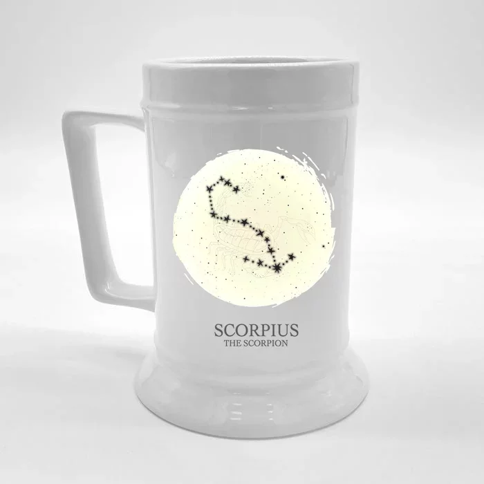 Scorpio Constellation Of The Zodiac Scorpius Star Astrology Gift Front & Back Beer Stein