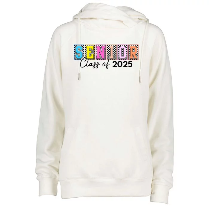 Senior Class Of 2025 Womens Funnel Neck Pullover Hood