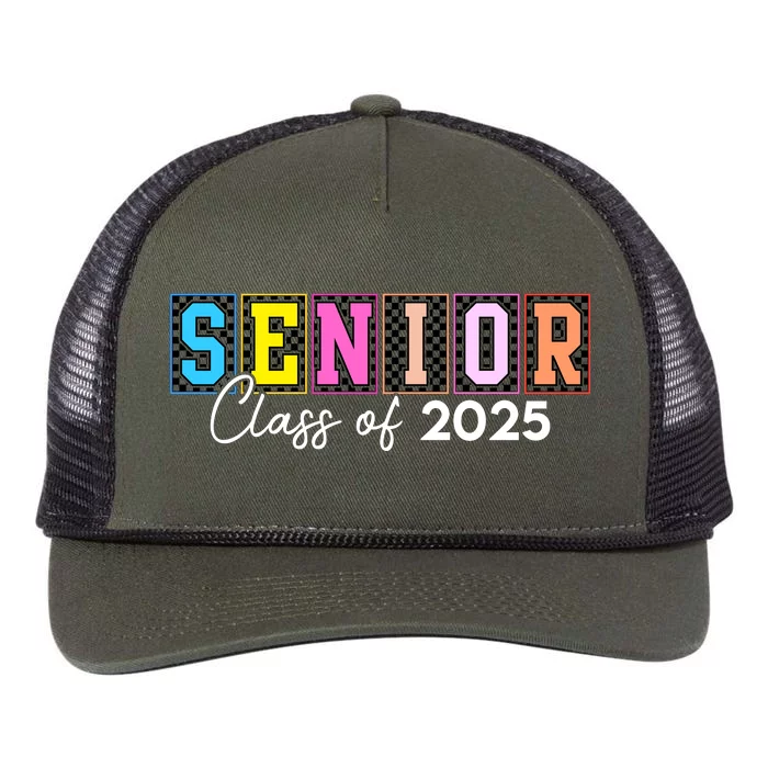 Senior Class Of 2025 Retro Rope Trucker Hat Cap