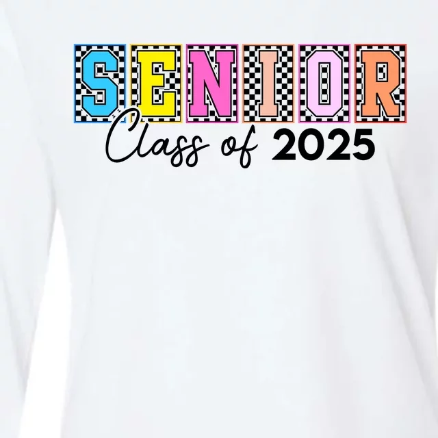 Senior Class Of 2025 Womens Cotton Relaxed Long Sleeve T-Shirt