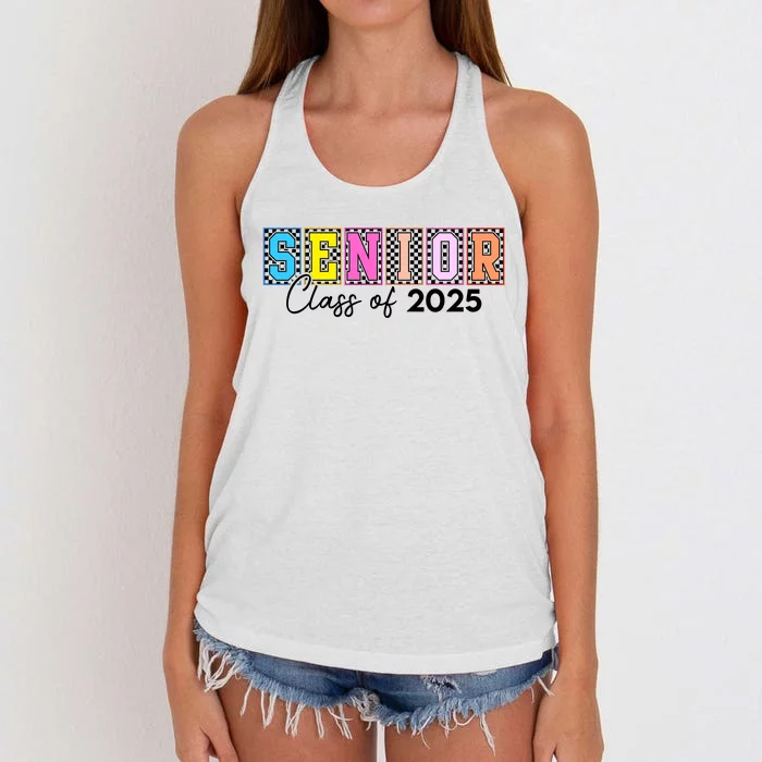 Senior Class Of 2025 Women's Knotted Racerback Tank