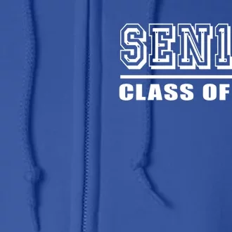 Sen18r Class Of 2018 Funny Gift '18 High School Graduation Gift Full Zip Hoodie