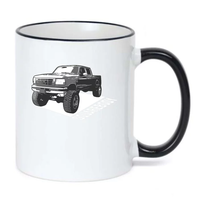 Squarebody Cute Old School Body Car Truck Lover Gift Black Color Changing Mug