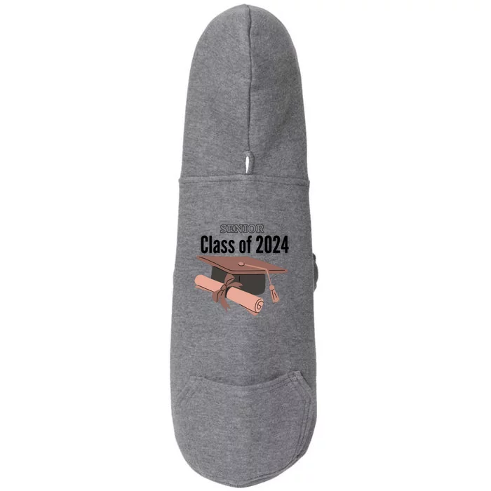 Senior Class Of 2024 Doggie 3-End Fleece Hoodie