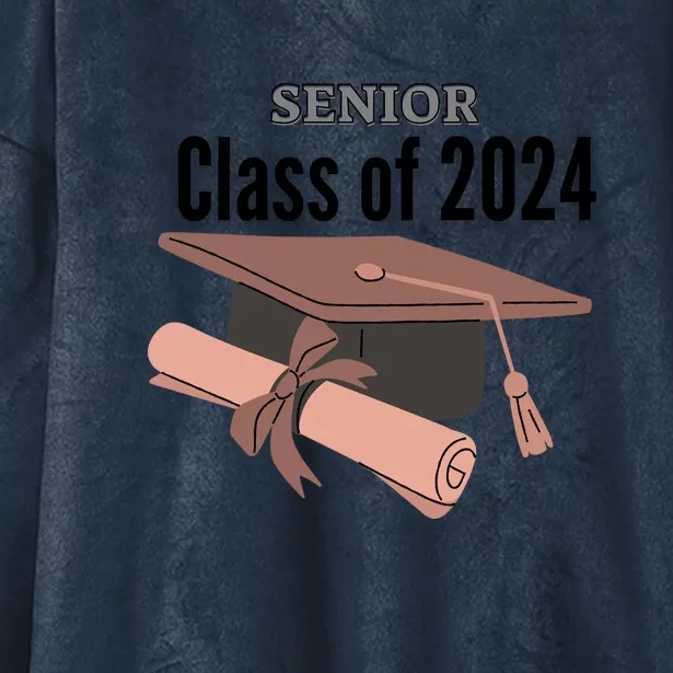 Senior Class Of 2024 Hooded Wearable Blanket