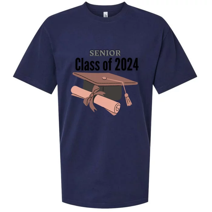 Senior Class Of 2024 Sueded Cloud Jersey T-Shirt