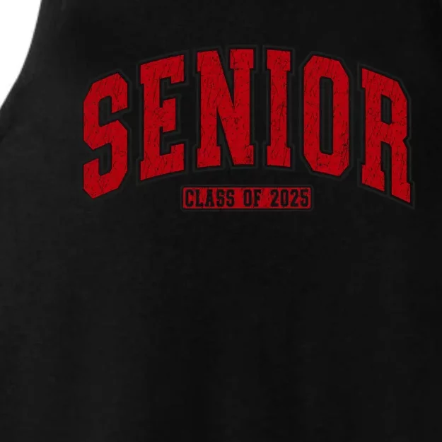 Senior Class Of 2025 Retro Vintage Distressed Graduation Cool Gift Ladies Tri-Blend Wicking Tank