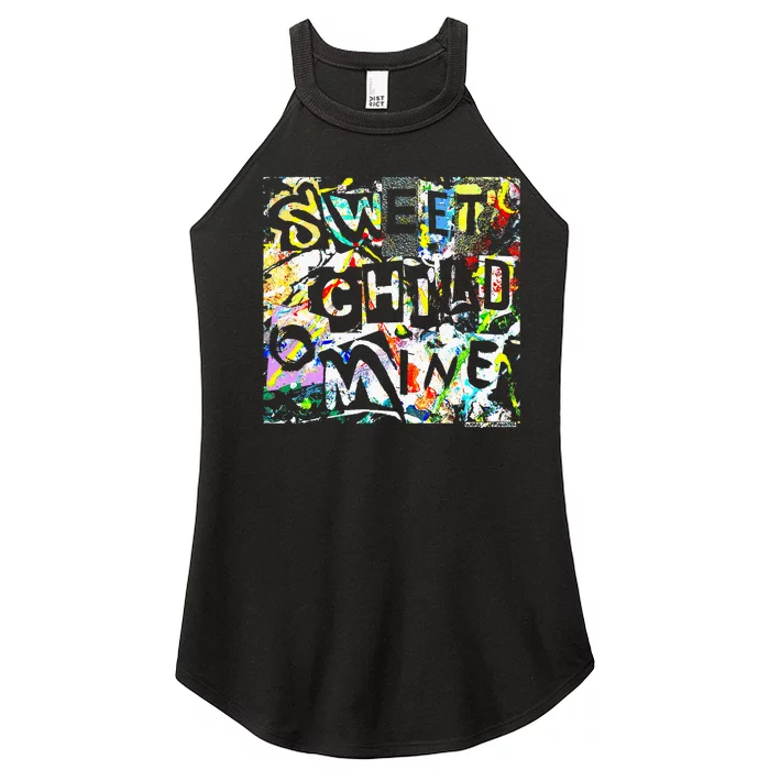 Sweet Child O’ Mine Women’s Perfect Tri Rocker Tank