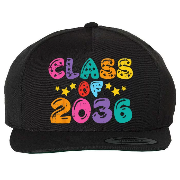 Stars Class Of 2036 Grow With Me Wool Snapback Cap