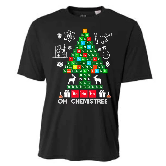 Science Christmas Oh Chemist Tree Chemistree Cooling Performance Crew T-Shirt