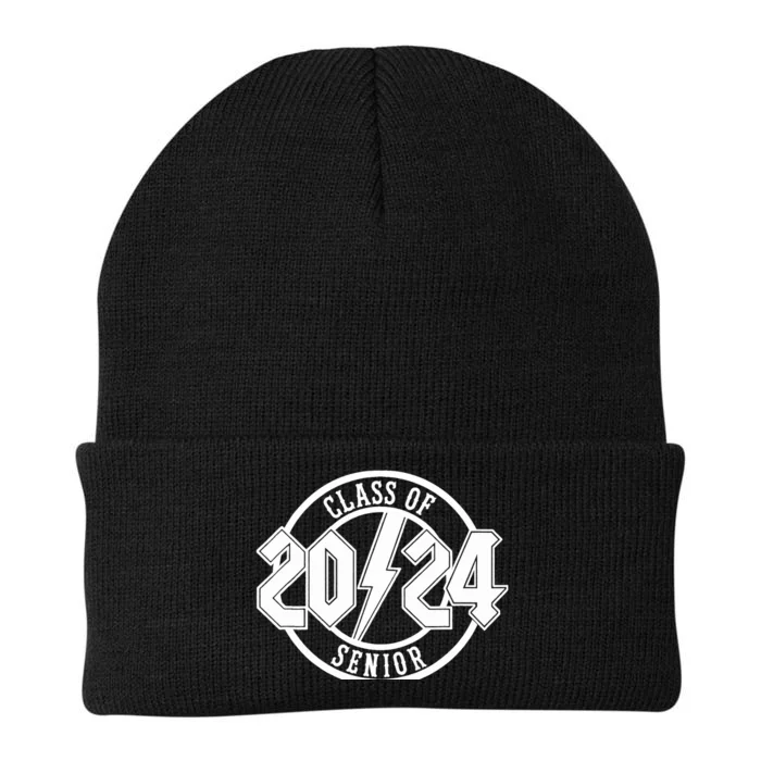 Senior Class Of 2024 Graduate Rock N Roll Family Knit Cap Winter Beanie