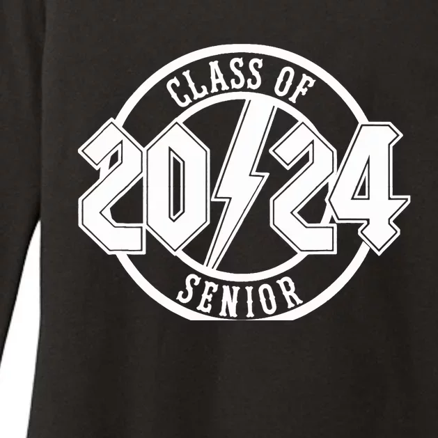 Senior Class Of 2024 Graduate Rock N Roll Family Womens CVC Long Sleeve Shirt