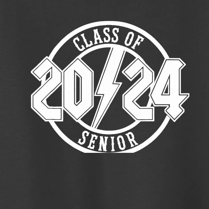 Senior Class Of 2024 Graduate Rock N Roll Family Toddler T-Shirt