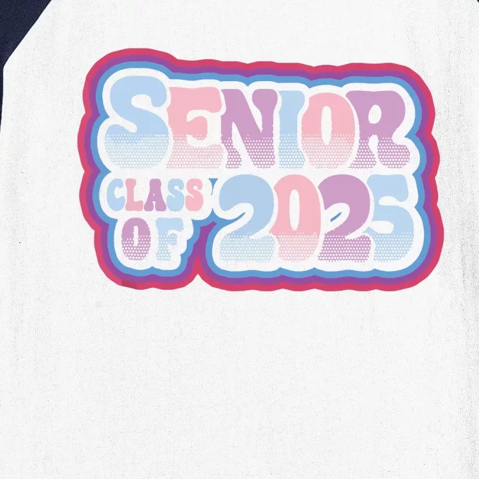 Senior Class Of 2025 Retro Design Boy Or Girl Baseball Sleeve Shirt