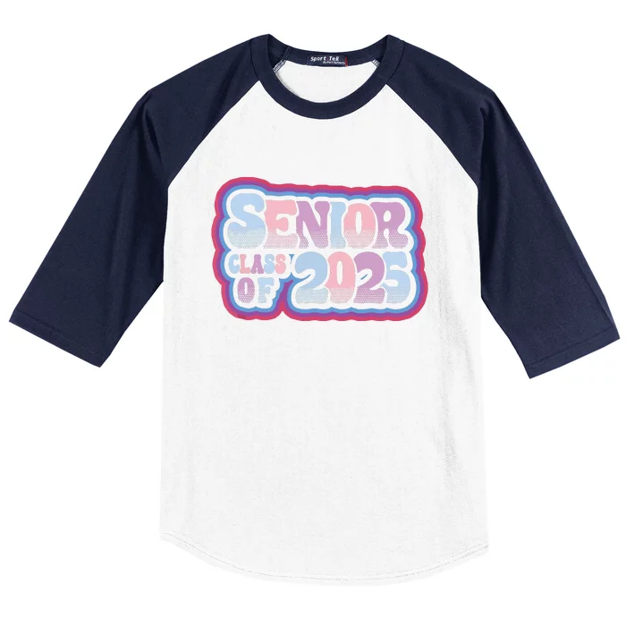 Senior Class Of 2025 Retro Design Boy Or Girl Baseball Sleeve Shirt