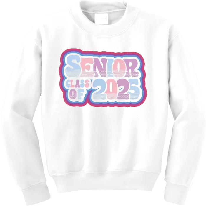 Senior Class Of 2025 Retro Design Boy Or Girl Kids Sweatshirt