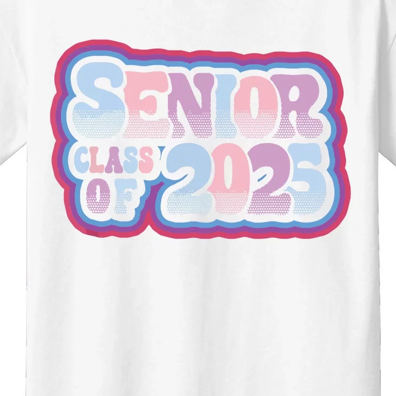 Senior Class Of 2025 Retro Design Boy Or Girl Kids T-Shirt