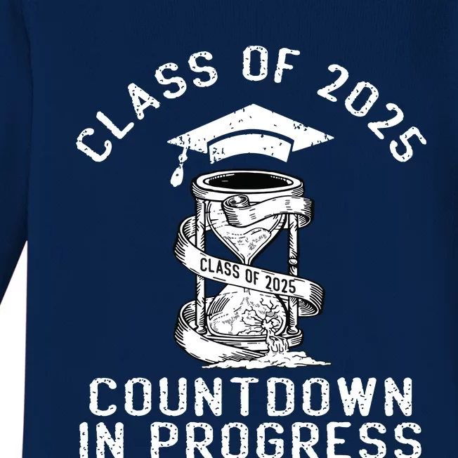 Senior Class Of 2025 Countdown To Graduation Gift Baby Long Sleeve Bodysuit