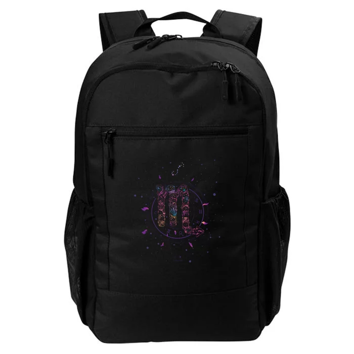 Scorpio Floral Zodiac Daily Commute Backpack