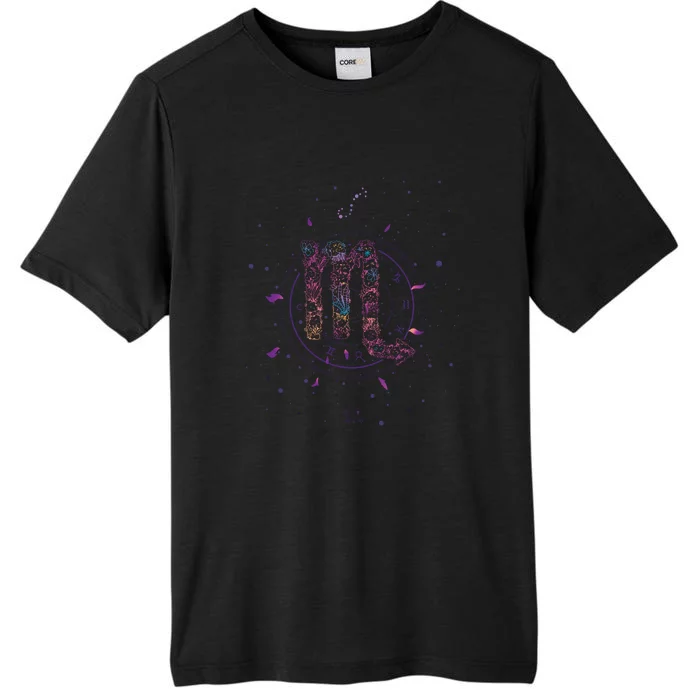 Scorpio Floral Zodiac ChromaSoft Performance T-Shirt