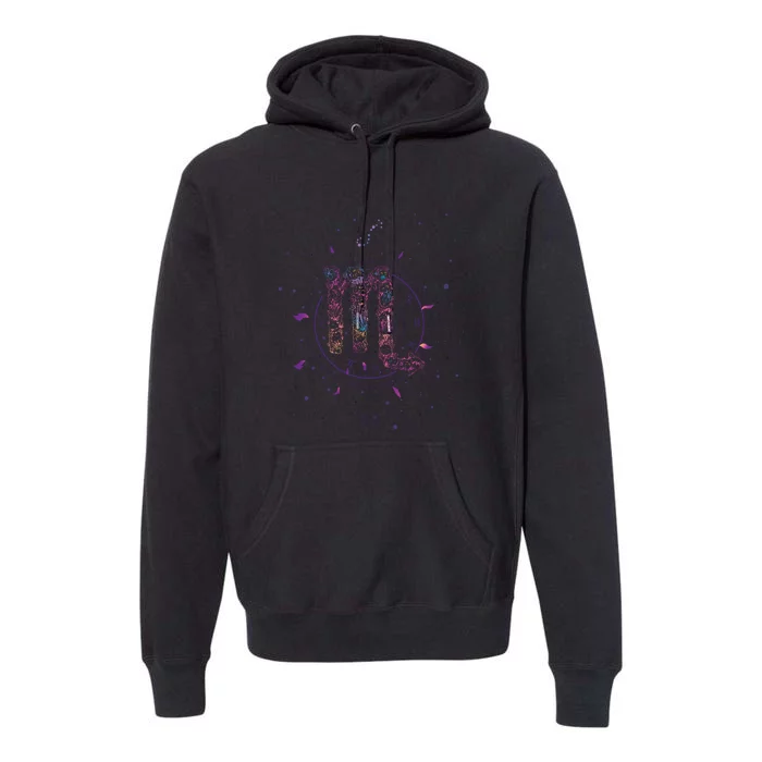 Scorpio Floral Zodiac Premium Hoodie