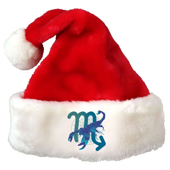 Scorpio Zodiac Symbol Premium Christmas Santa Hat